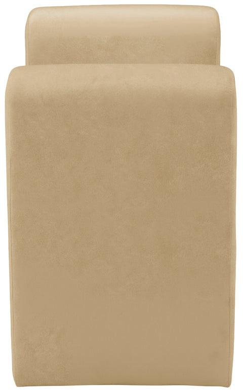 Vaughn Camel Velvet Bench