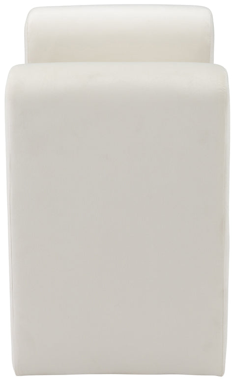 Vaughn Cream Velvet Bench