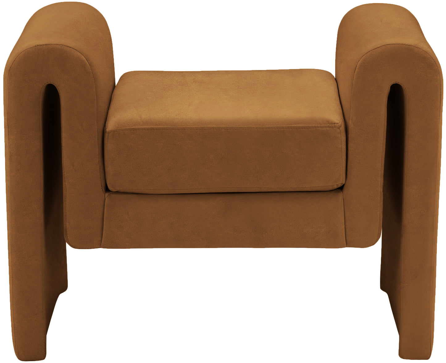 vaughn saddle velvet bench