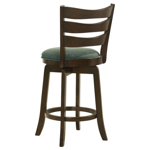Zabka Wood Counter Height Swivel Bar Chair Hunter GreenHunter Green