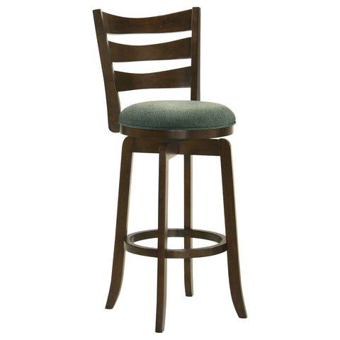 Zabka Wood Pub Height Swivel Bar Chair Hunter GreenHunter Green