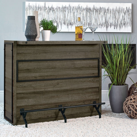 Bianca 5-shelf Composite Wood Home Bar Wine Cabinet Aged OakAged Oak
