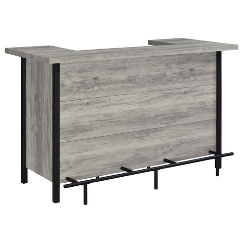Harris Freestanding Home Bar Wine Cabinet Grey DriftwoodGrey Driftwood