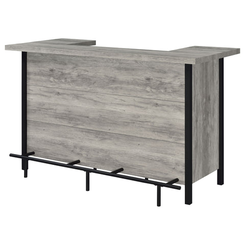 Harris Freestanding Home Bar Wine Cabinet Grey DriftwoodGrey Driftwood