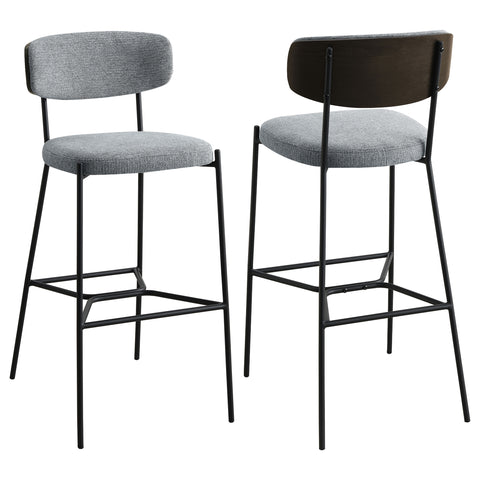 Archie Pub Height Bar Stool Grey (Set of 2)Grey
