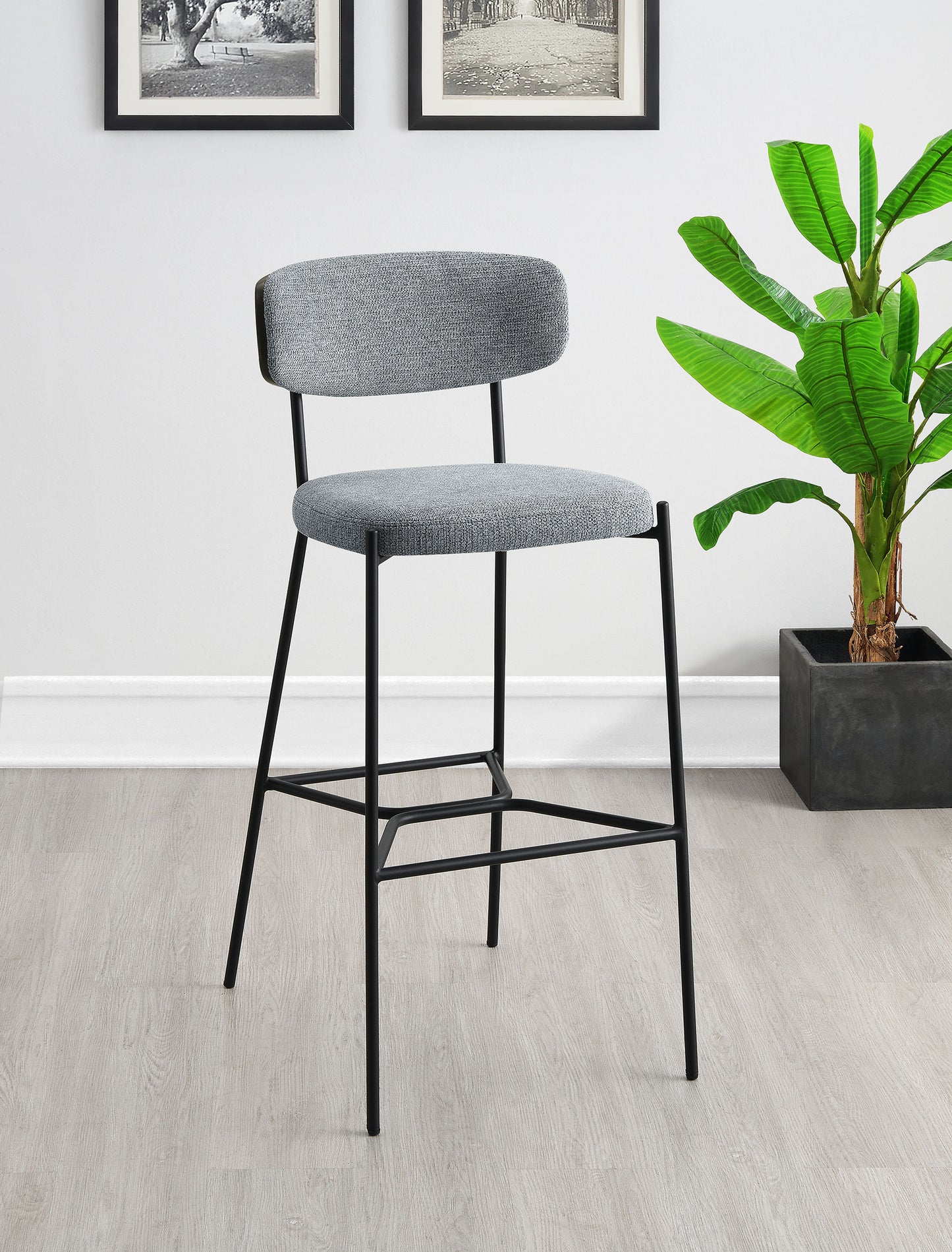 marley pub height bar stool grey