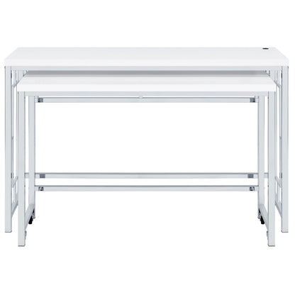 Jeremaine 4-piece Multipurpose Counter Height Table Set White