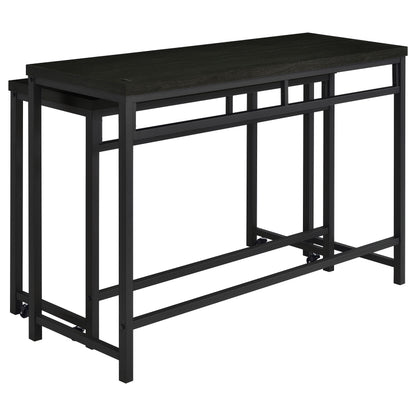 Marjorie 4-piece Multipurpose Counter Height Table Set Black