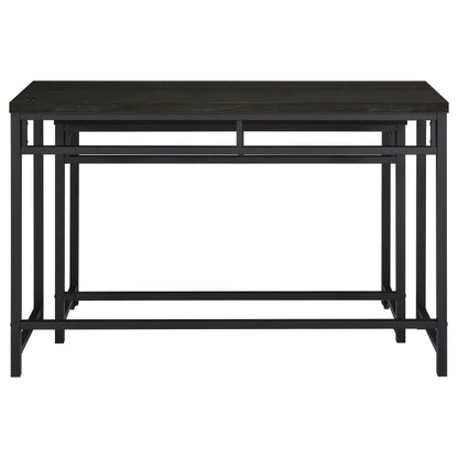 Marjorie 4-piece Multipurpose Counter Height Table Set Black