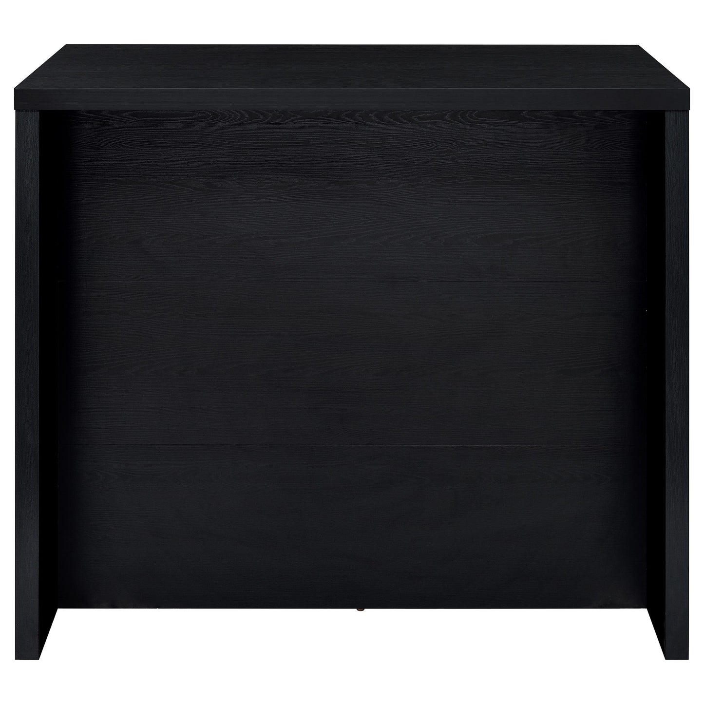 ingrid engineered wood freestanding home bar black
