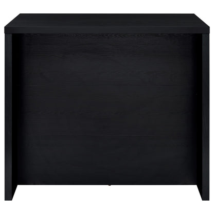 Ingrid Engineered Wood Freestanding Home Bar Black