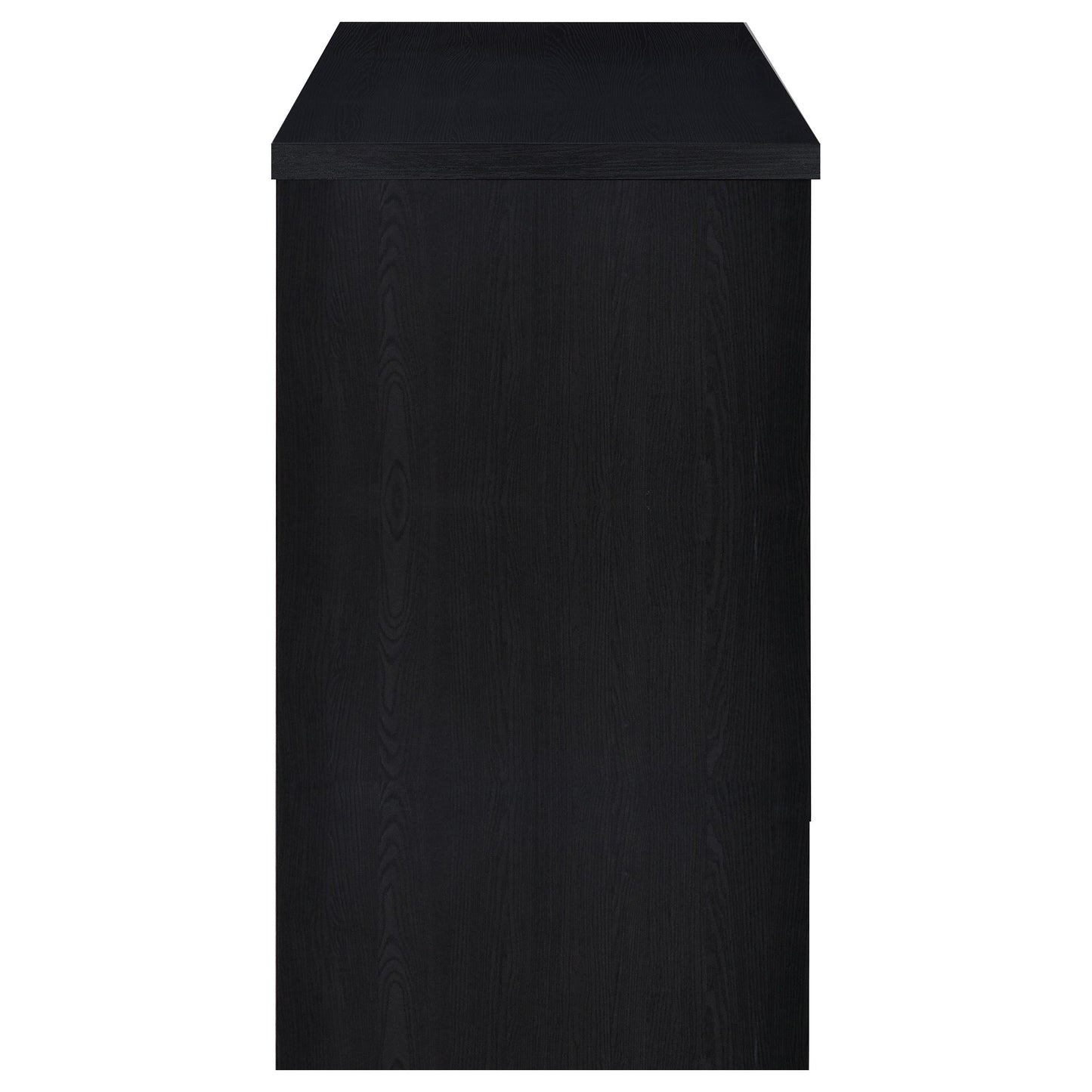 ingrid engineered wood freestanding home bar black
