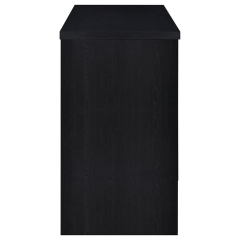 Ingrid Engineered Wood Freestanding Home Bar Black