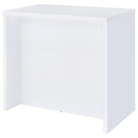 Ingrid Engineered Wood Freestanding Home Bar White