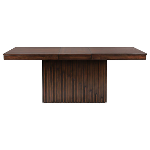 Dacy 7-piece Extension Leaf Dining Table Set Mango OakMango Oak