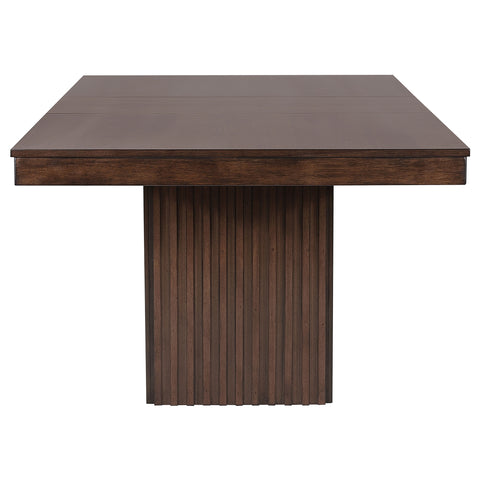Dacy 7-piece Extension Leaf Dining Table Set Mango OakMango Oak