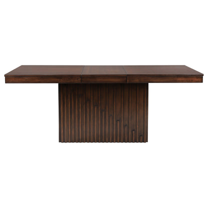 Nathan 77-inch Extension Leaf Dining Table Mango Oak