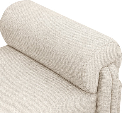 Emerson Beige Polyester Fabric Bench Beige