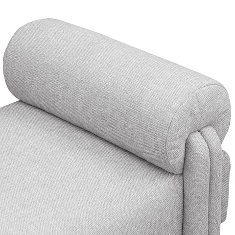 Emerson Grey Polyester Fabric Bench Grey
