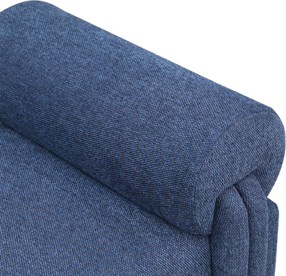 Emerson Navy Polyester Fabric Bench Navy