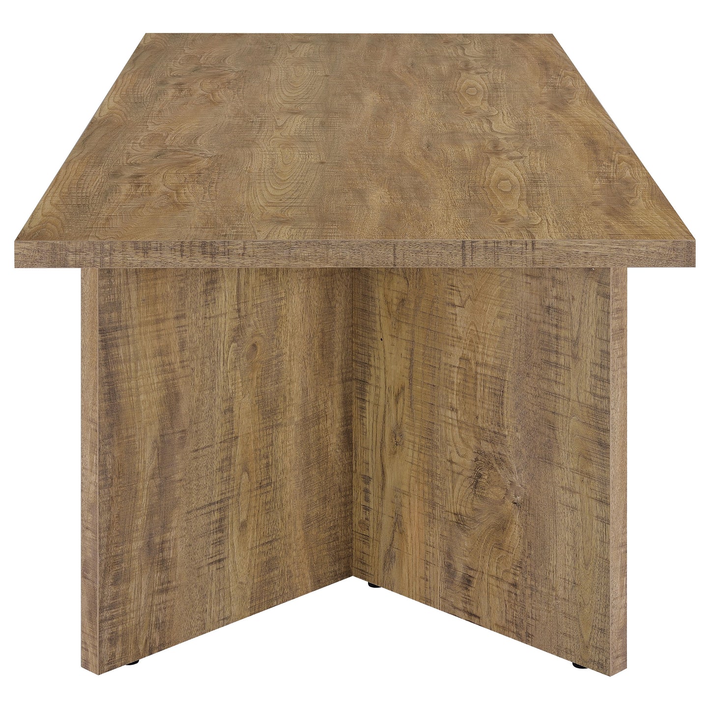 larue 84-inch composite wood dining table mango