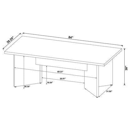 Larue 84-inch Composite Wood Dining Table Mango