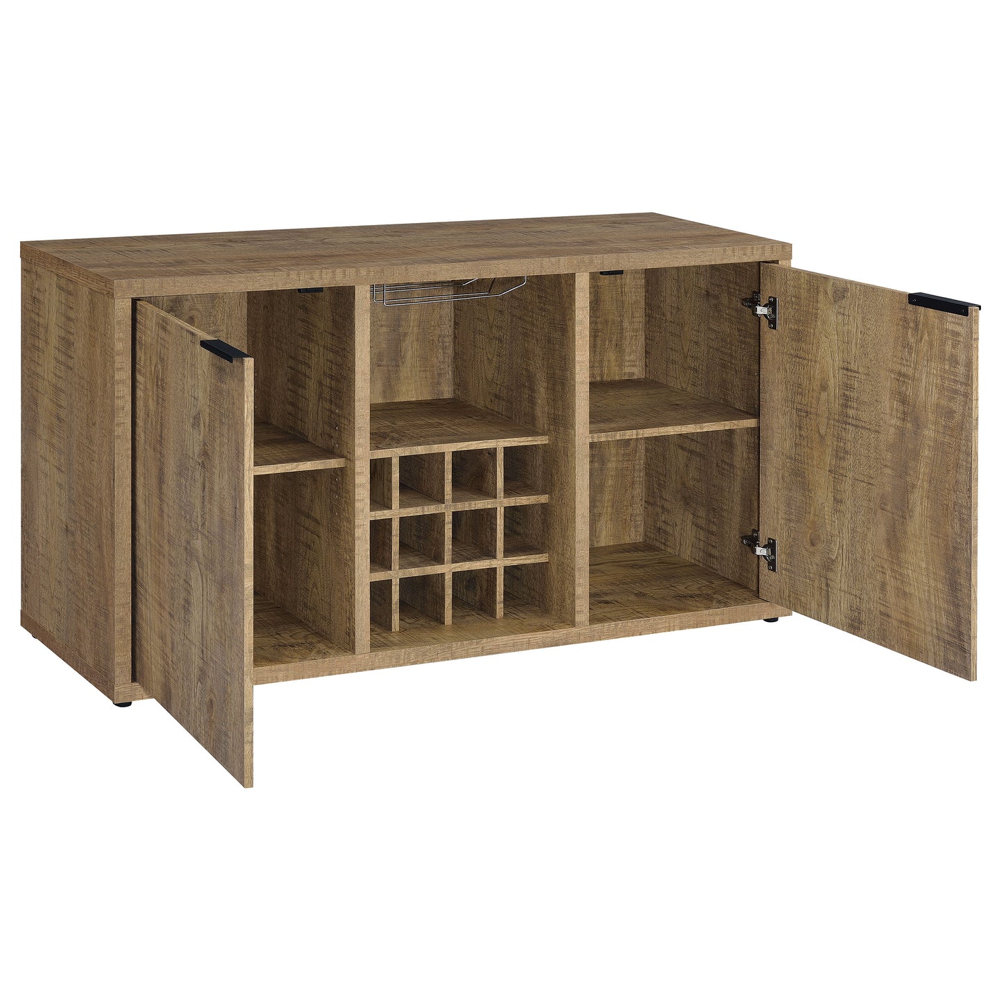 larue 2-door composite wood sideboard buffet mango