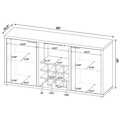 Larue 2-door Composite Wood Sideboard Buffet Mango