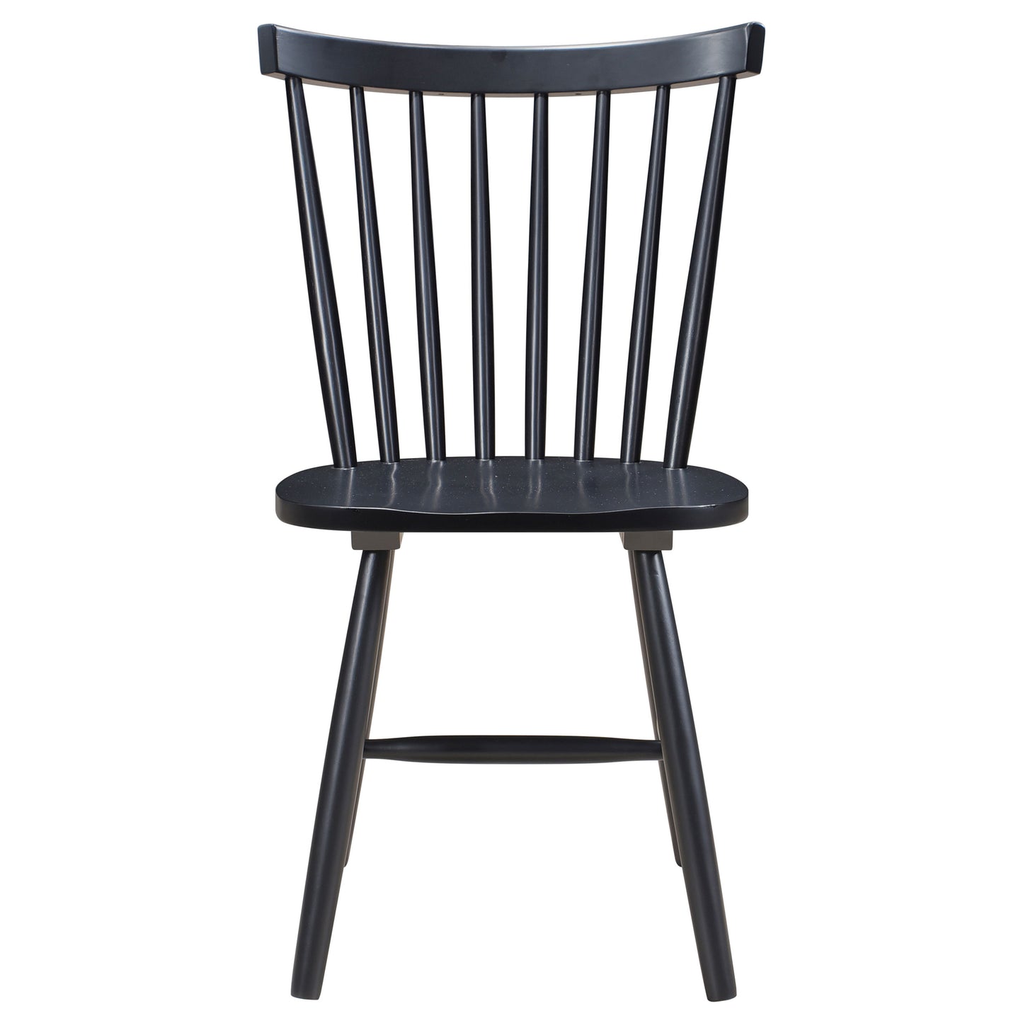 lilith windsor wood dining side chair black (set of 2)