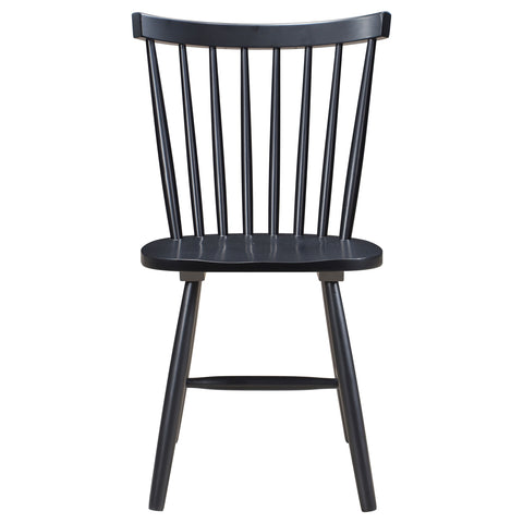 Maston Windsor Wood Dining Side Chair Black (Set of 2)Black
