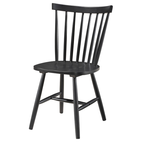 Maston Windsor Wood Dining Side Chair Black (Set of 2)Black