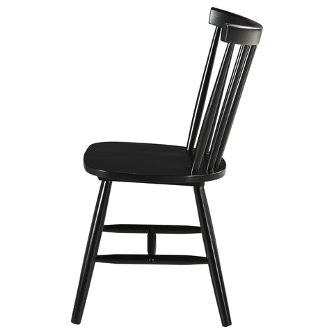 Maston Windsor Wood Dining Side Chair Black (Set of 2)Black