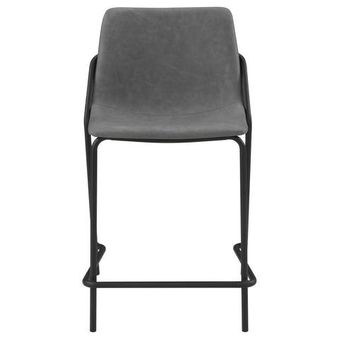 Buckley Upholstered Counter Chair Grey (Set of 2)Grey