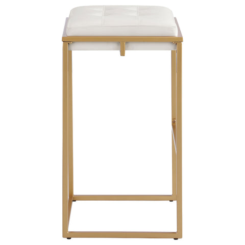 Tabby Upholstered Backless Bar Stool Beige (Set of 2)Beige