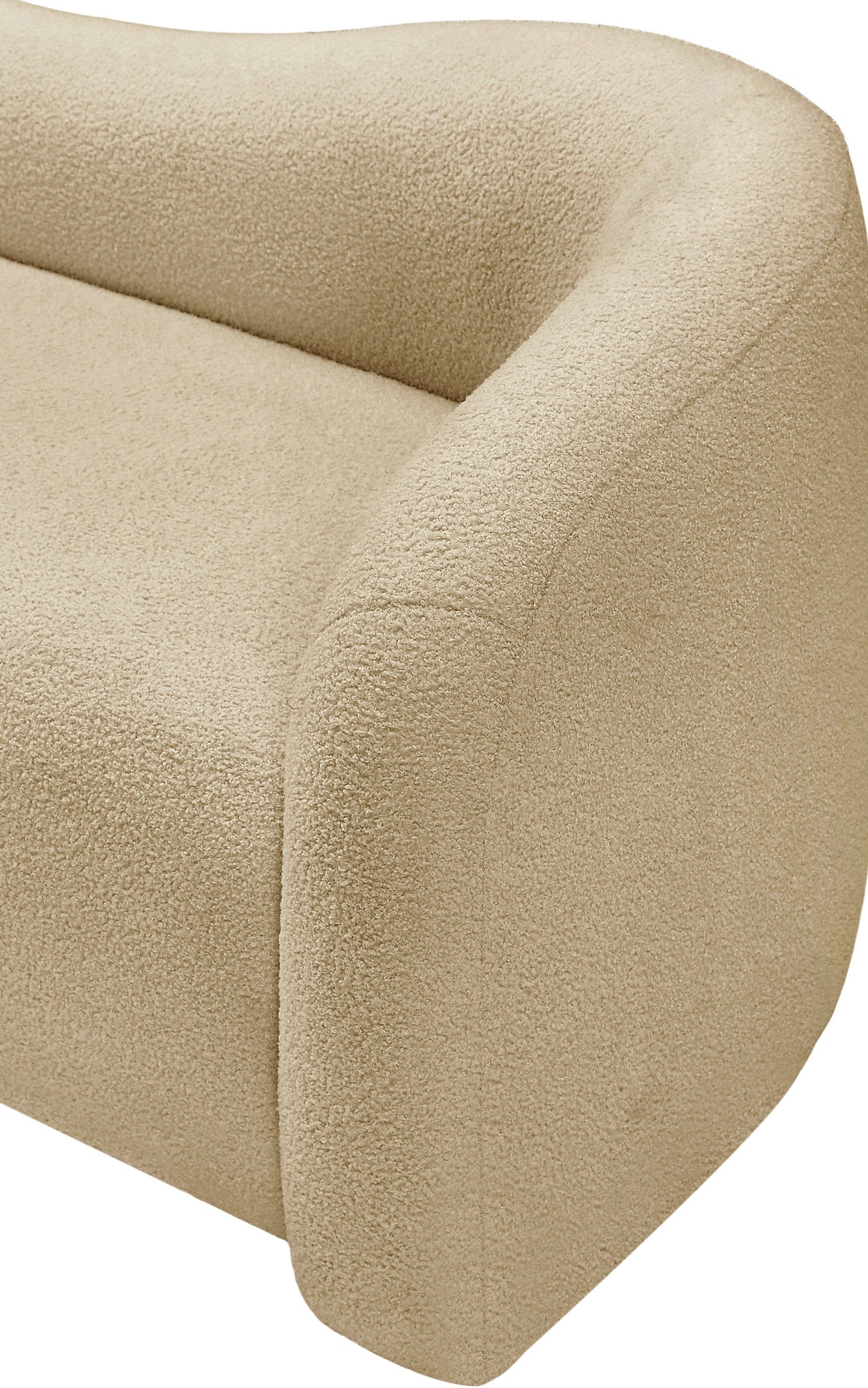 eclipse beige faux shearling teddy fabric chair c