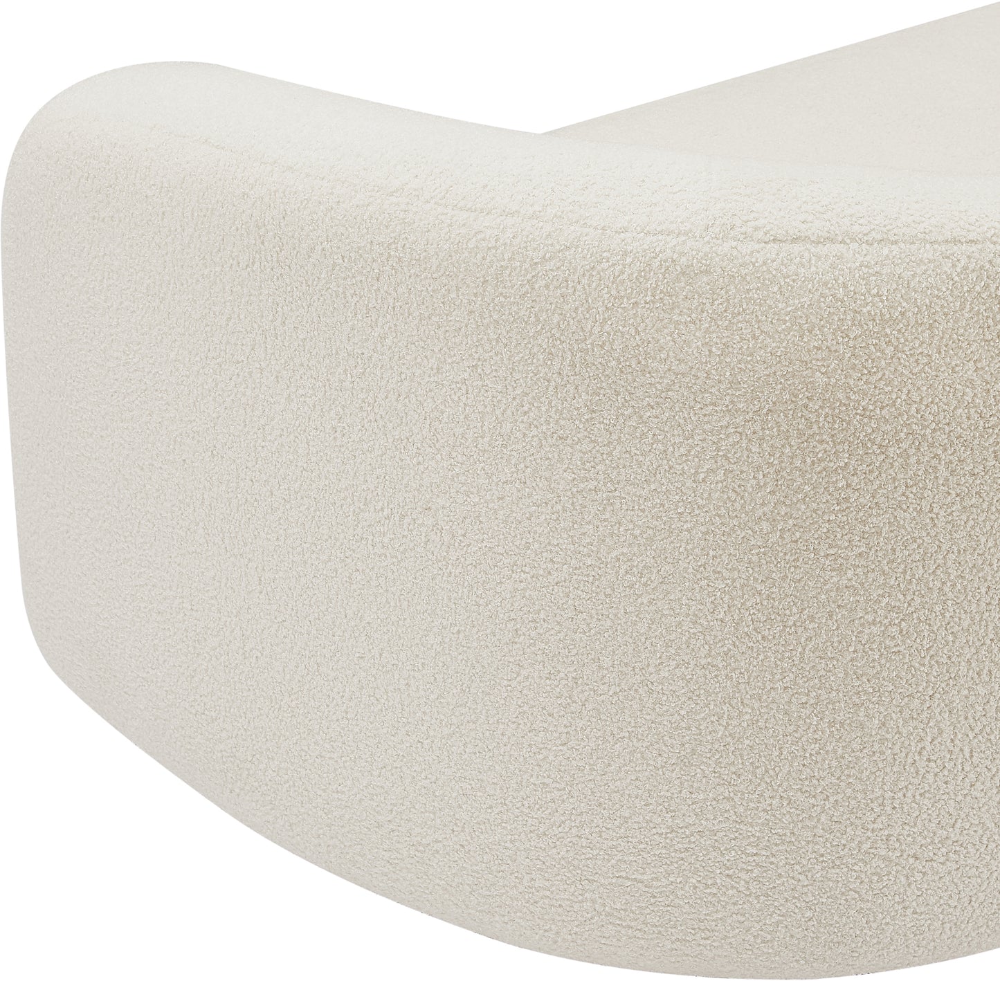 eclipse cream faux shearling teddy fabric chair c