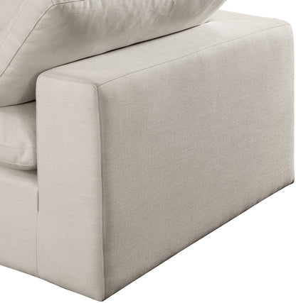 Dolce Beige Linen Textured Fabric Modular Corner Chair Corner