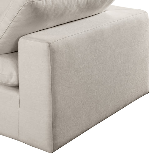 Dolce Beige Linen Textured Fabric Modular Sectional Sec6B