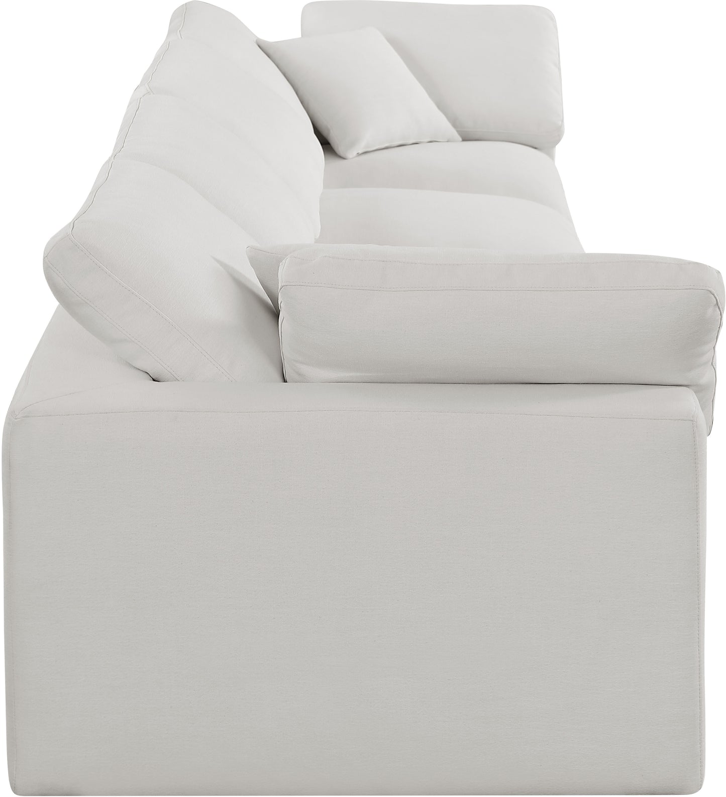 dolce cream linen textured fabric modular sofa s158