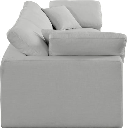 Dolce Grey Linen Textured Fabric Modular Sofa S119