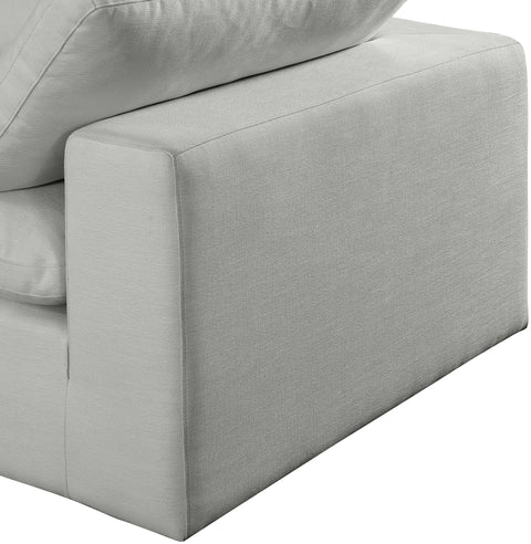 Dolce Grey Linen Textured Fabric Modular Sectional Sec6A