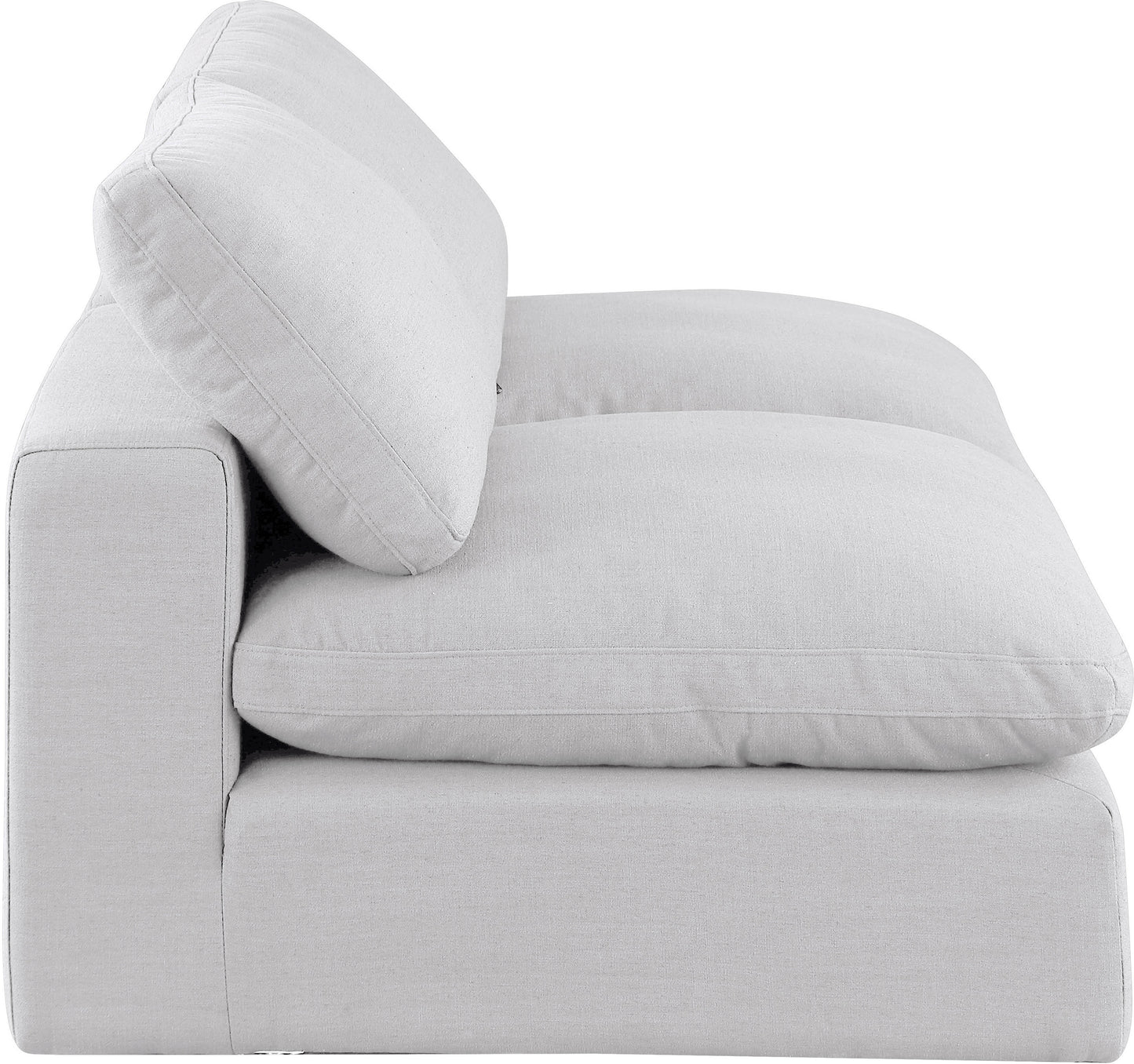 dolce white linen textured fabric modular sofa s78