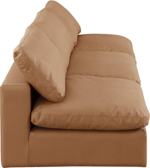 Dolce Cognac Faux Leather Modular Sofa S117