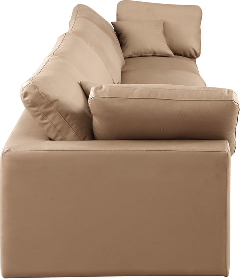 Dolce Tan Faux Leather Modular Sofa S158
