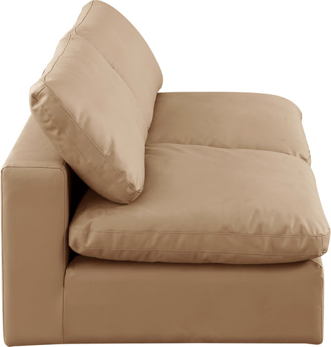 Dolce Tan Faux Leather Modular Sofa S78