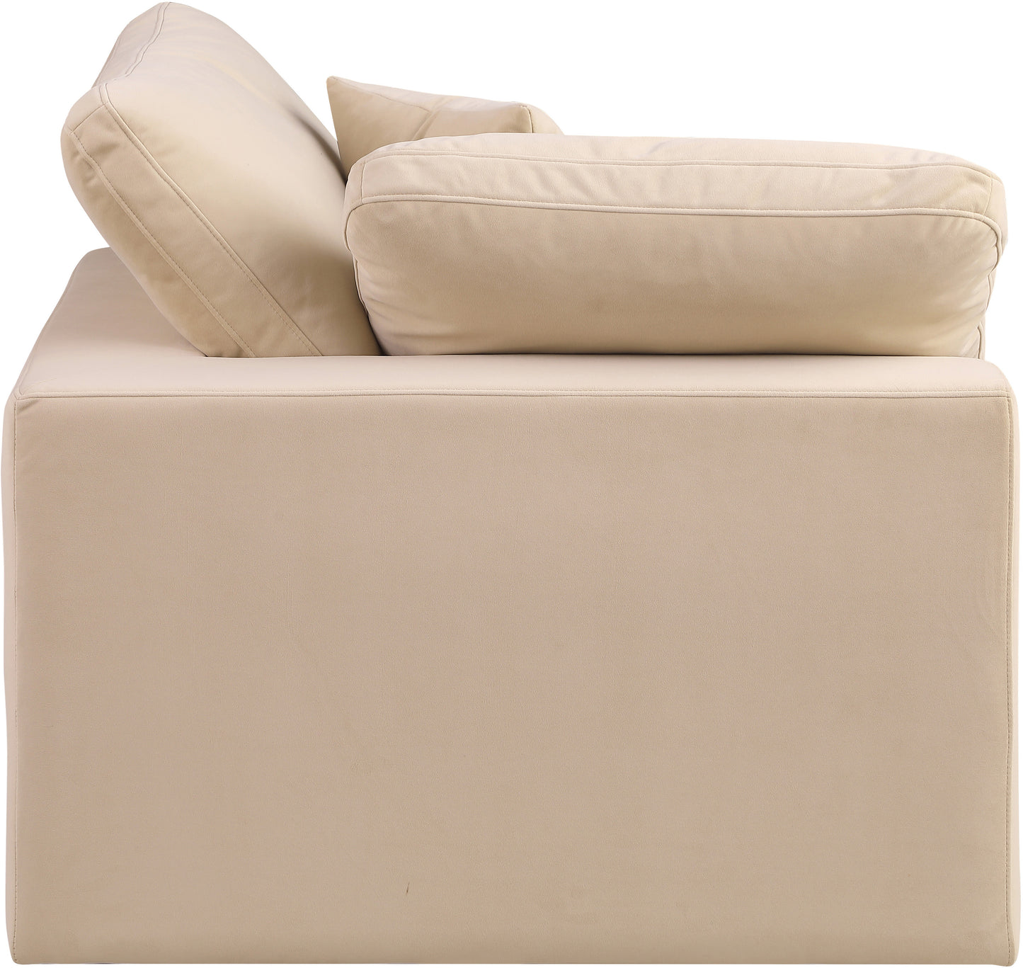 dolce beige velvet modular corner chair corner