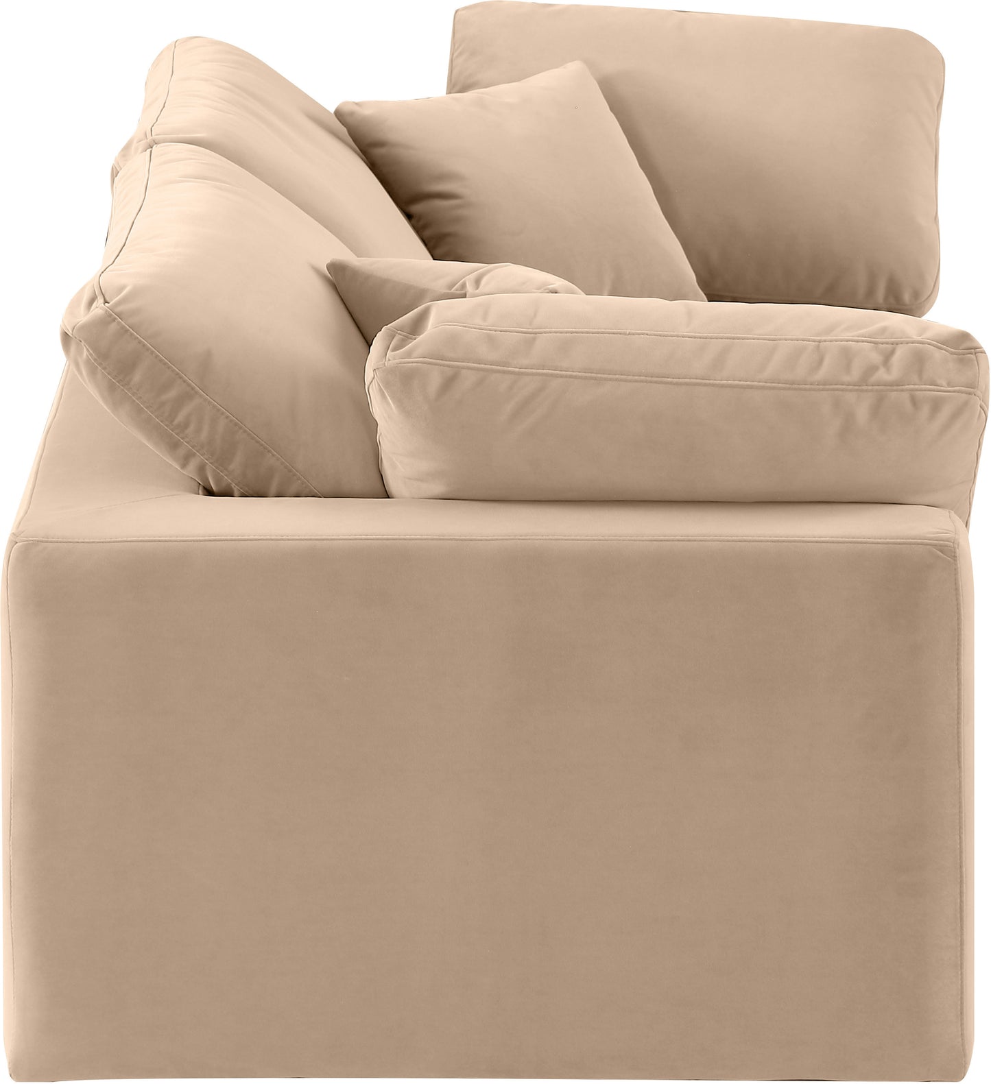 dolce beige velvet modular sofa s80