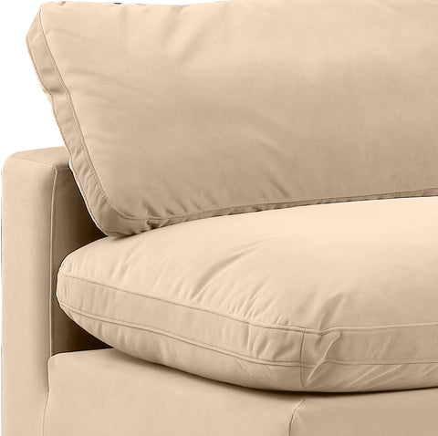 Dolce Beige Velvet Modular Sectional Sec6D