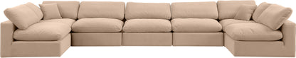 Dolce Beige Velvet Modular Sectional Sec7B