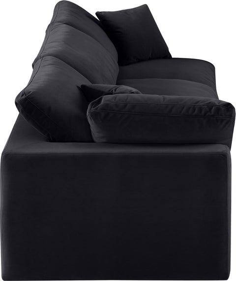 Dolce Black Velvet Modular Sofa S119